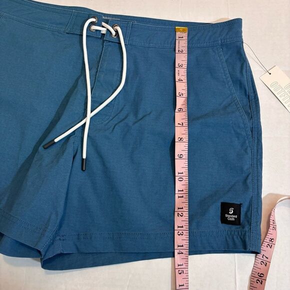 Urban Outfitters, Standard Cloth Fixed Waist Board Short NEW Large Slate Blue - Picture 15 of 16